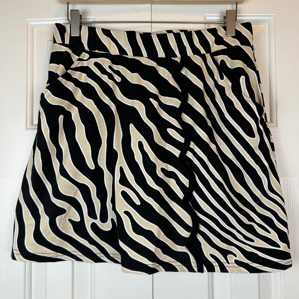 AnaClare Zebra Print Skort Skirt